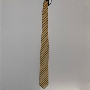 Classic Yellow and Black Striped Tie